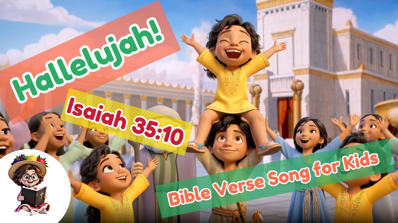 Hallelujah! | Isaiah 35:10 | Bible Songs for Kids with Lyrics | The Scripture Lady
