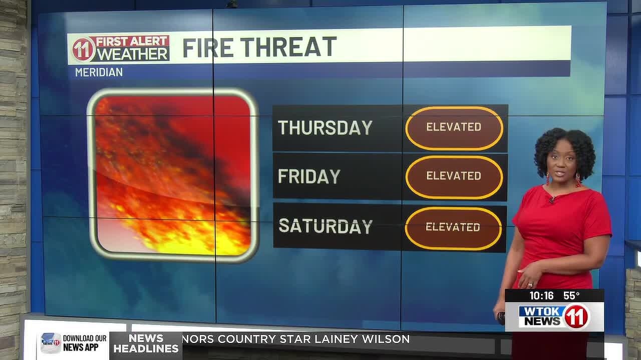 10/21/26- The local fire threat is now Elevated, and we're tracking Josephine
