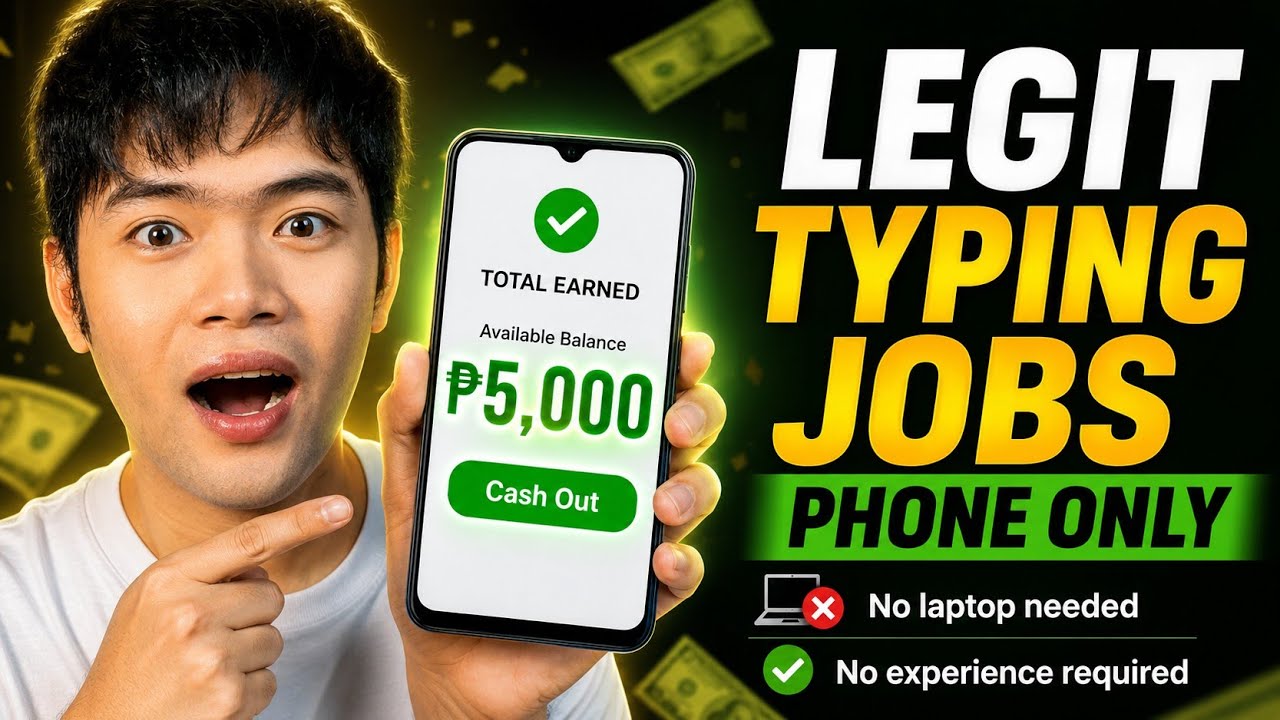 TOP 3 LEGIT TYPING JOBS USING PHONE ONLY! 💰 (Earn Up To ₱5000+)
