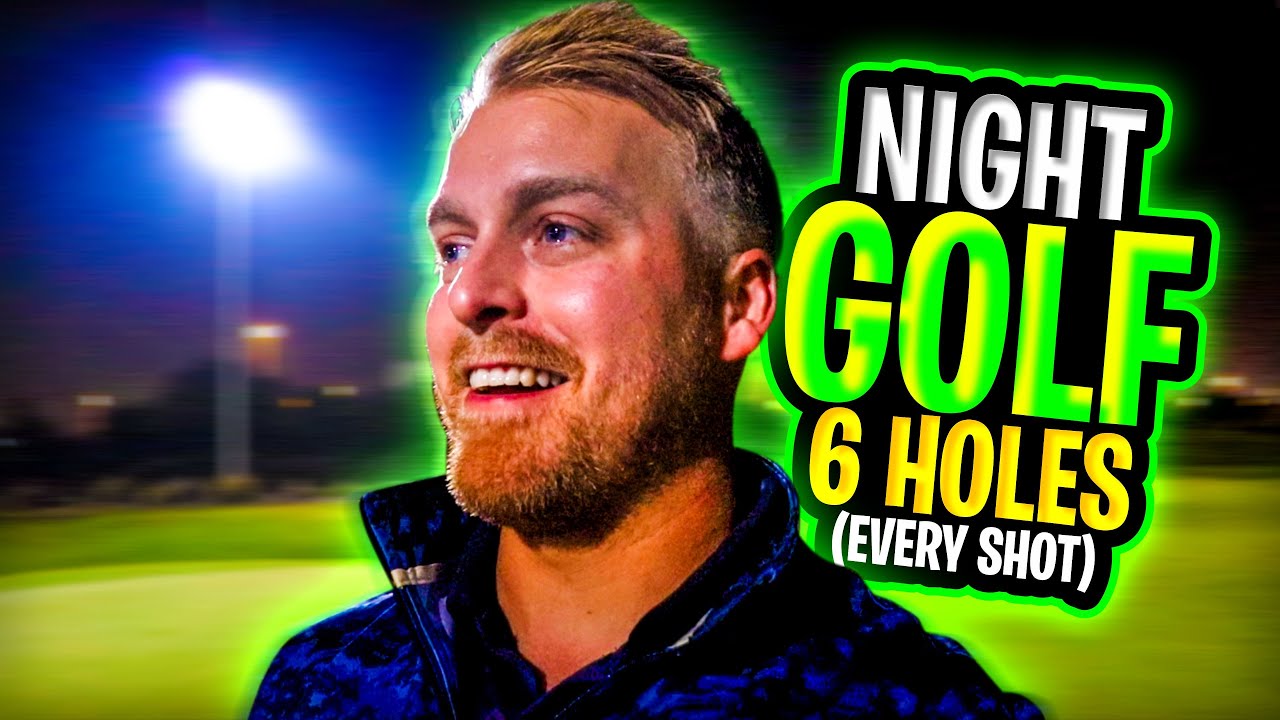 Playing Golf at Night in Qatar! 6 holes (Every Shot)