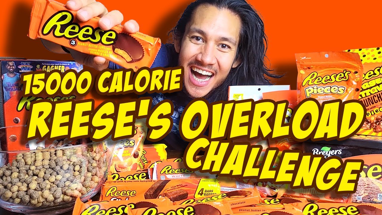 15000 CALORIE REESE'S OVERLOAD CHALLENGE | Legendary Cheat Day | MAN V FOOD