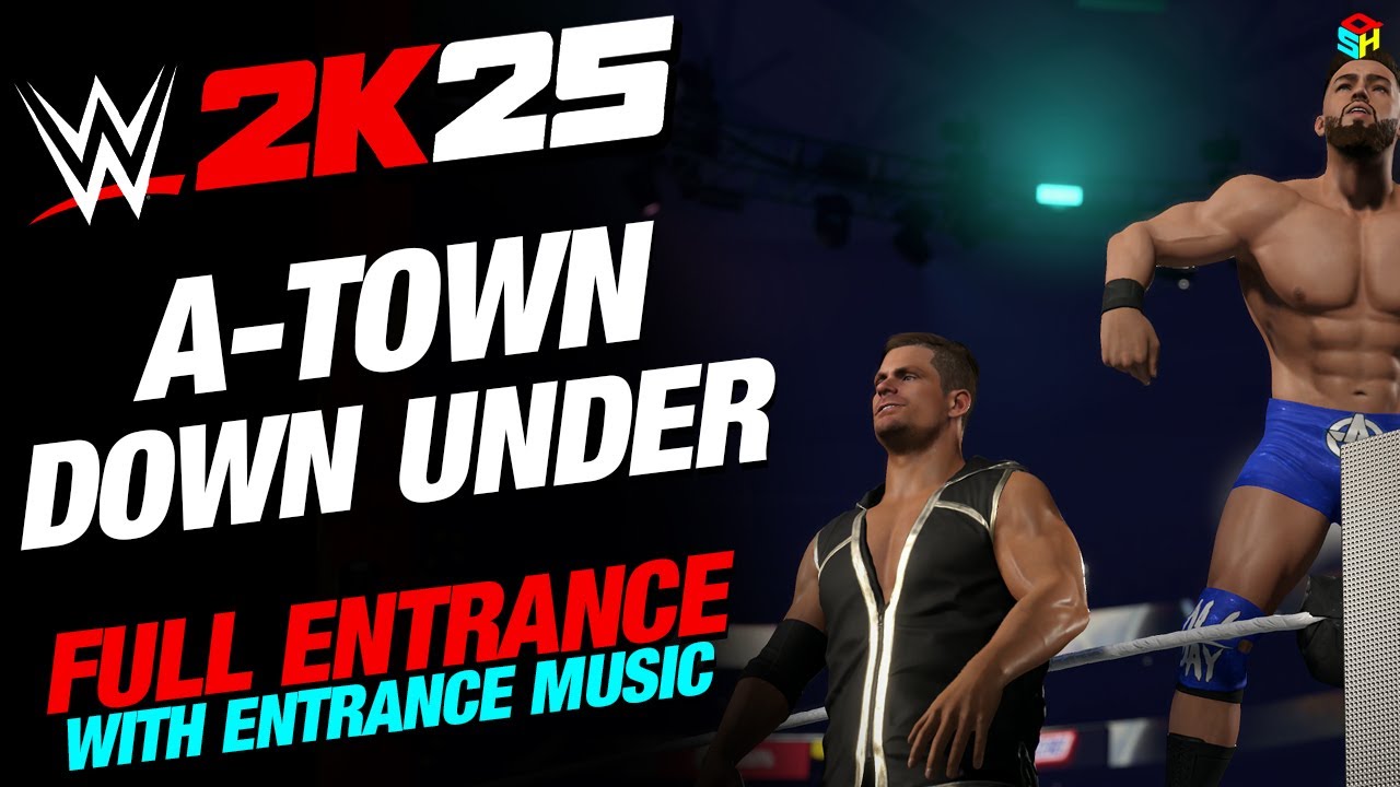 A TOWN DOWN UNDER WWE 2K25 ENTRANCE - #WWE2K25 AUSTIN THEORY GRAYSON WALLER