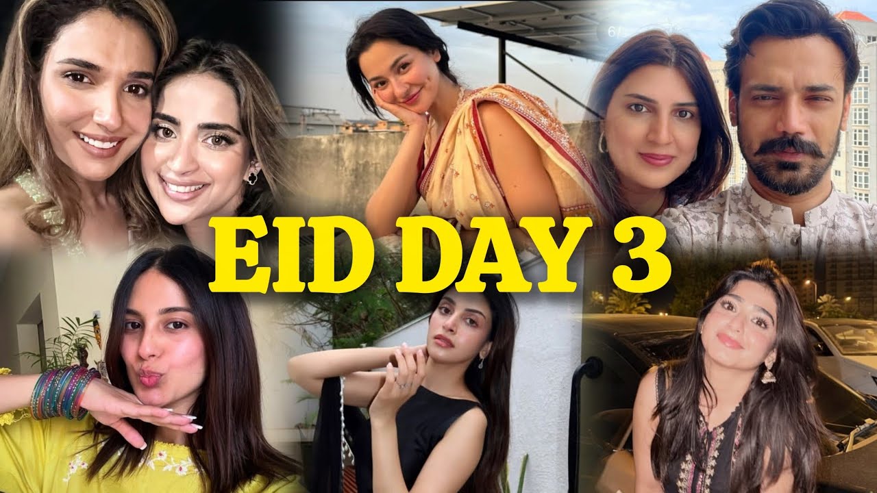 Celebrities enjoying Eid Day 3 &hearts; |Pakistani Actress eid | Eid Dramas |Eid Telefilms 2026|