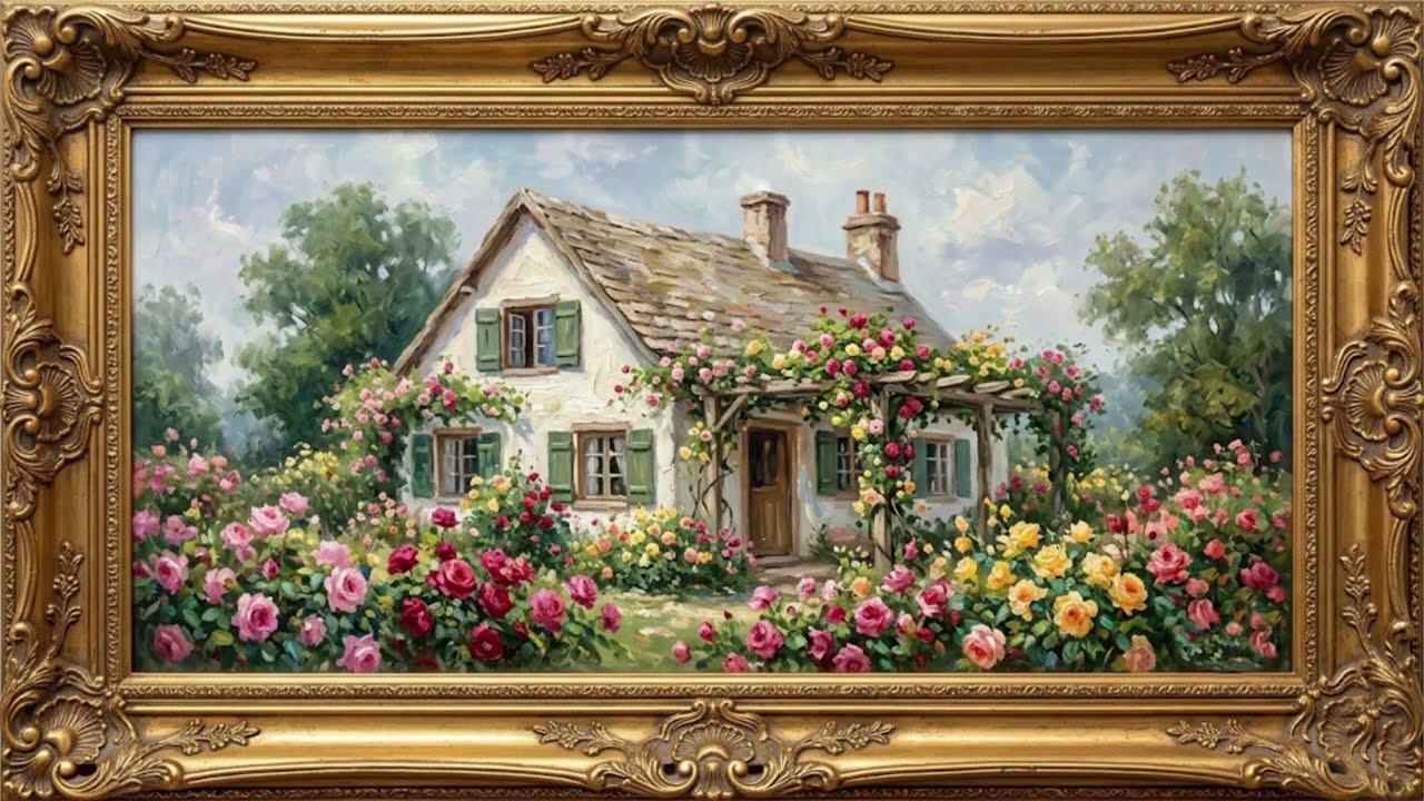 Charming Cottage Garden 🌼 Calm and Peaceful Ambience