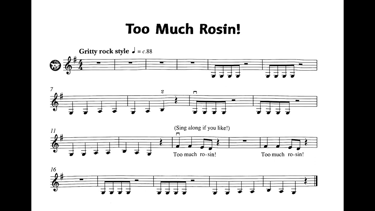 To Much Rosin! - Violin Star 1