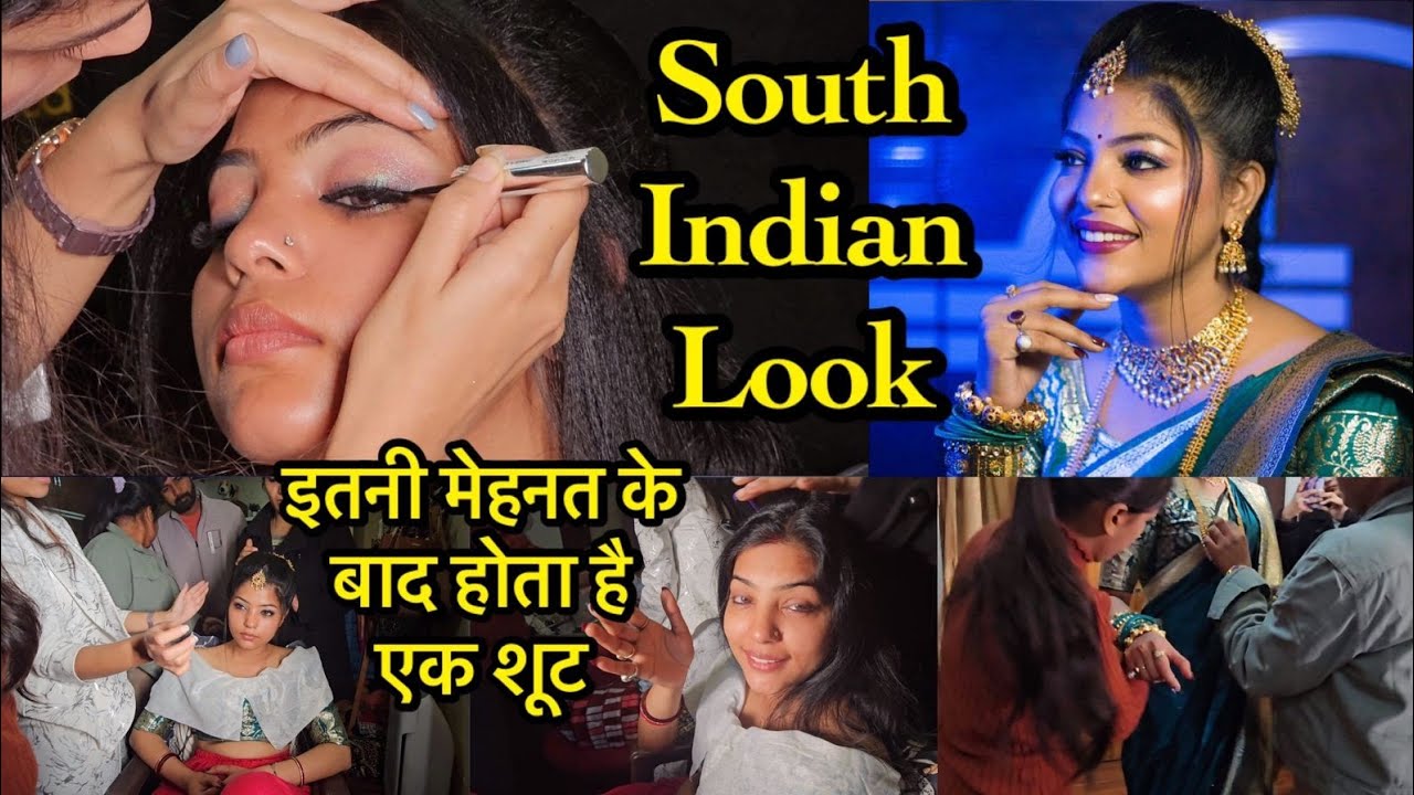 एक सूट के पीछे इतनी मेहनत होती है | South Indian look ❤️ ABHIKSHA