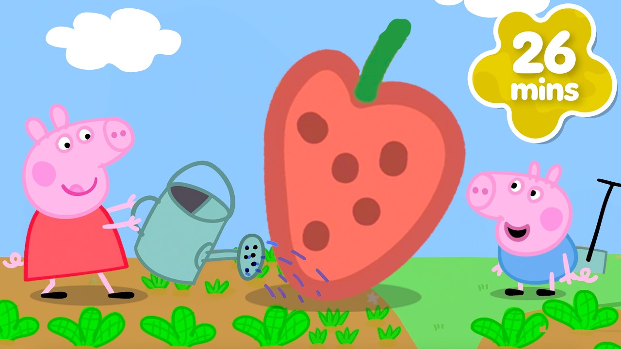 Peppa Pig Portugu&ecirc;s Brasil 🍓Peppa e George cultivam MORANGO GIGANTE | Epis&oacute;dios Completos 26 Minutos