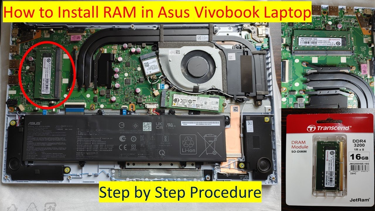 Как установить оперативную память в ноутбук Asus Vivobook | Пошаговая инструкция | Как установить...