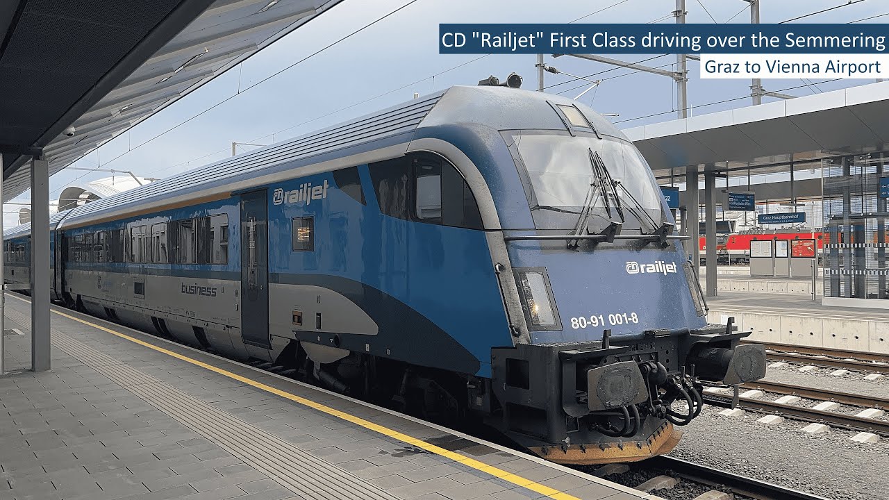 TRIP REPORT | Onboard Austrians Railjet | ÖBB | Graz to Vienna Airport | First Class
