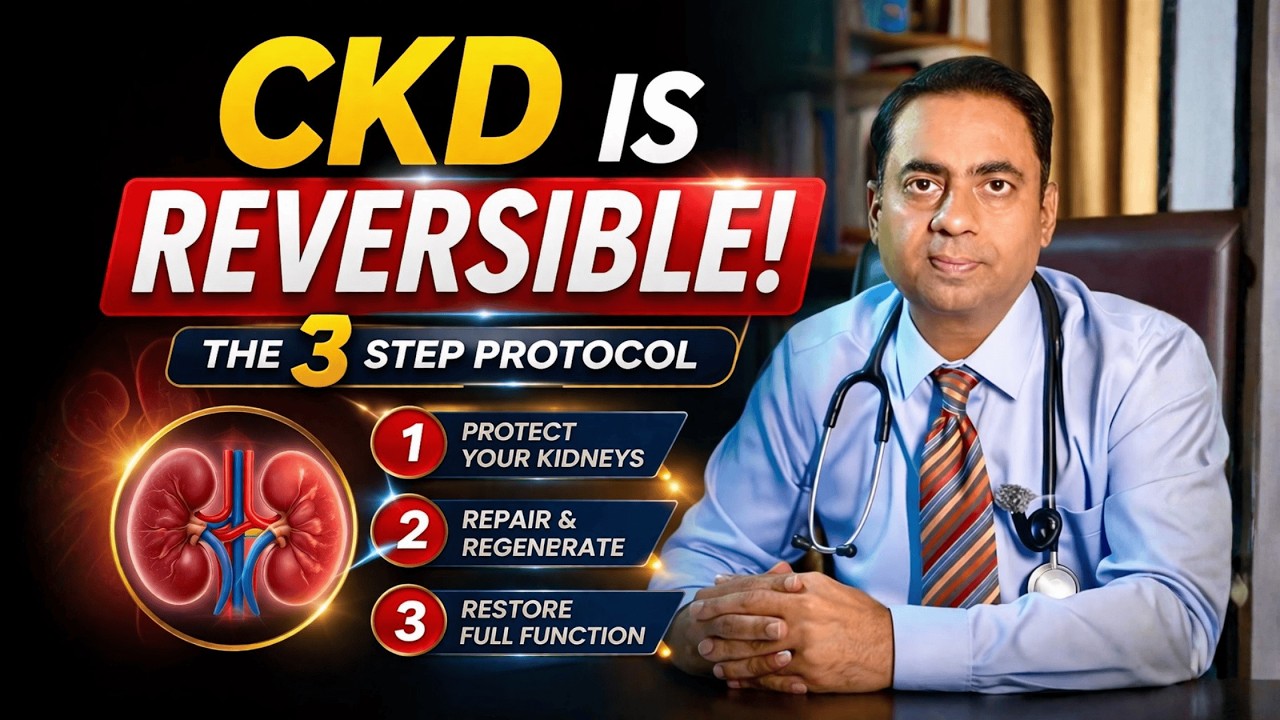 Is CKD Reversible? The 3-Step Protocol to Improve Kidney Function Naturally | Dr. Siddhartha Misra