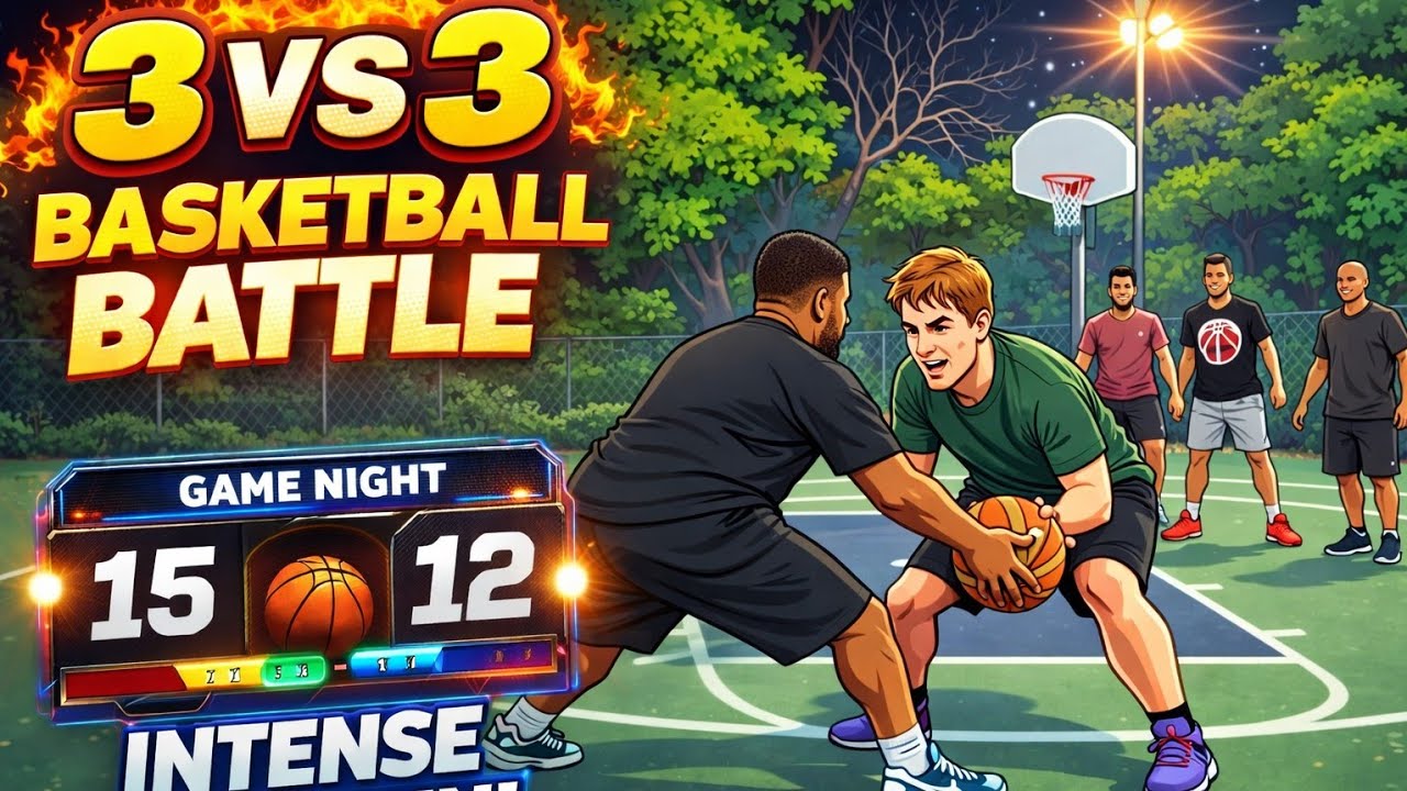 3 vs 3 basketball 🏀 game