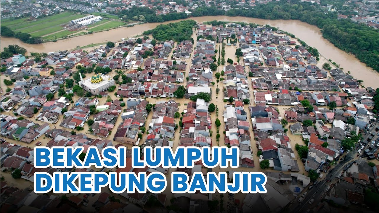 Bekasi Dinyatakan Lumpuh Setelah Dikepung Banjir di 20 Titik