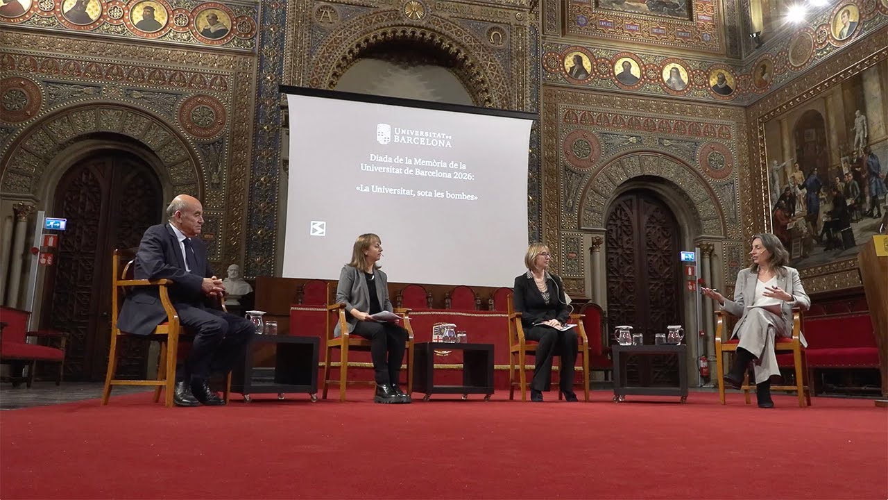 Diada de la Memòria de la Universitat de Barcelona 2026: La Universitat, sota les bombes