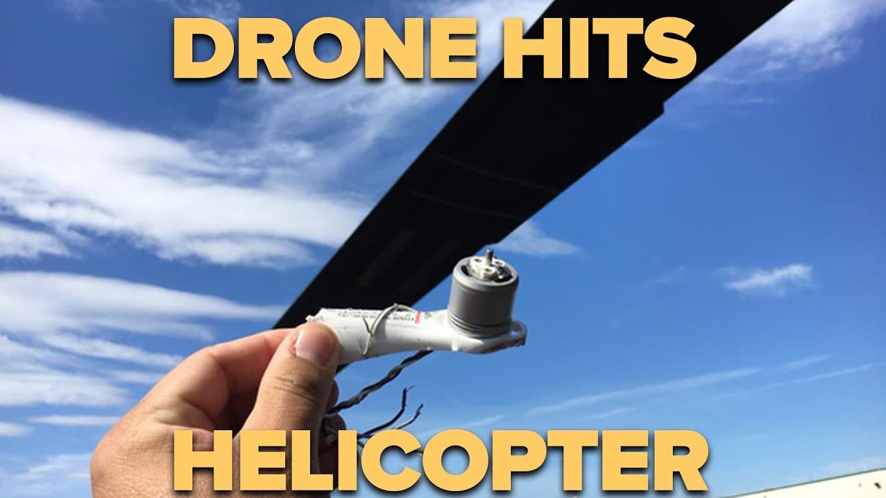DRONE CRASHES INTO MILITARY HELICOPTER!