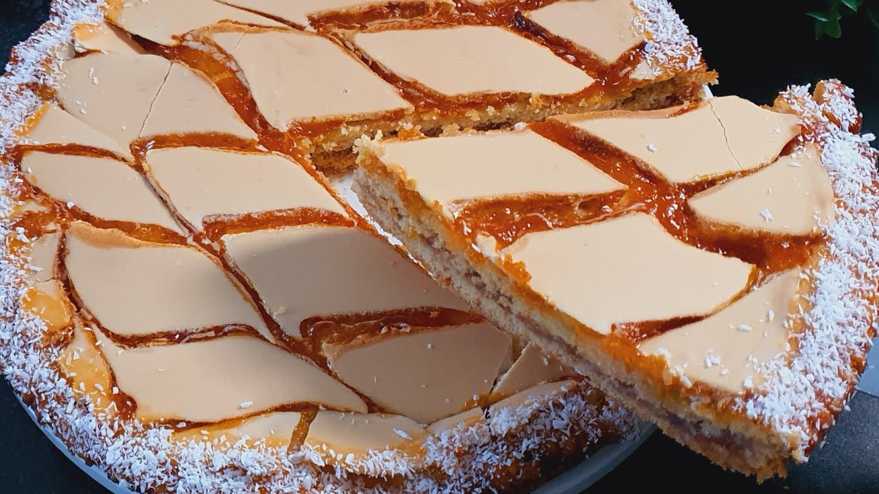حلوى سهلة بالمربى بمكونات بسيطة هشة طرية وبطبقة تذوووب في الفم