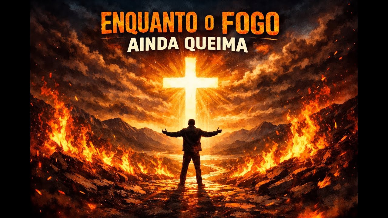 ENQUANTO O FOGO AINDA QUEIMA 🔥 | Rock Gospel de Superação e Fé | Música Cristã Poderosa