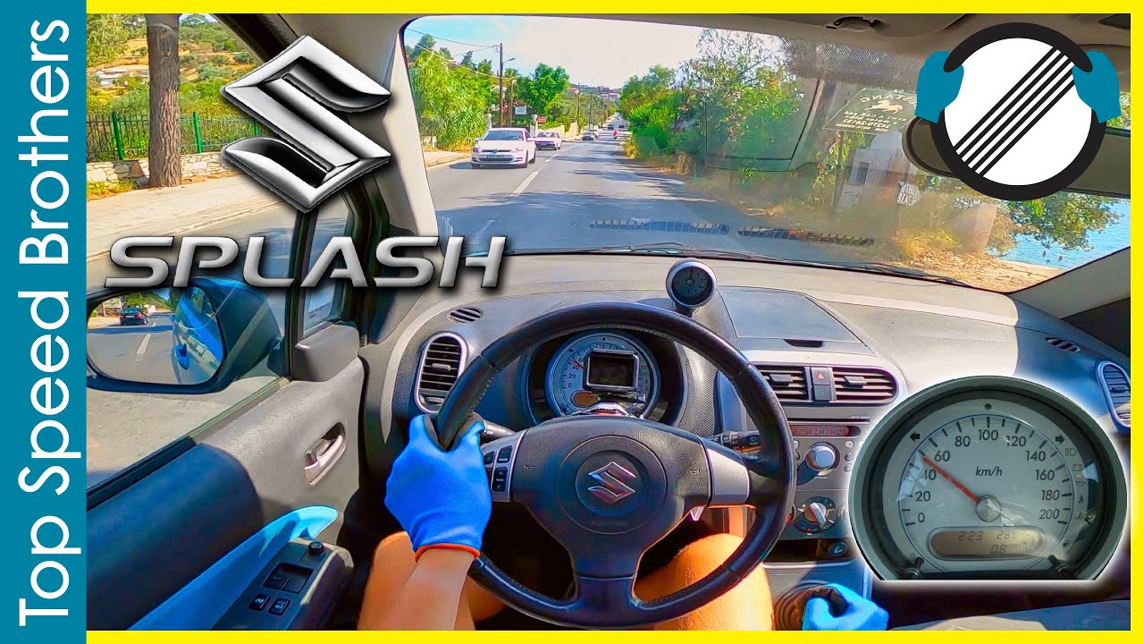 Suzuki Splash 1.2 86HP (2009) POV TEST DRIVE ONBOARD Greece 🌴