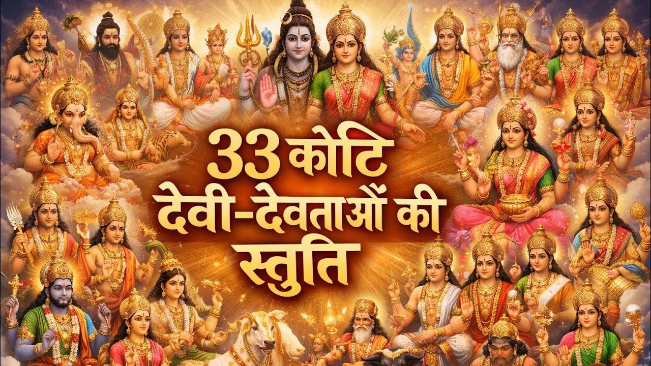 33 कोटि देवी-देवताओं की स्तुति - सम्पूर्ण देवी-देवता कृपा स्तोत्र - Most Powerful All Gods Stuti