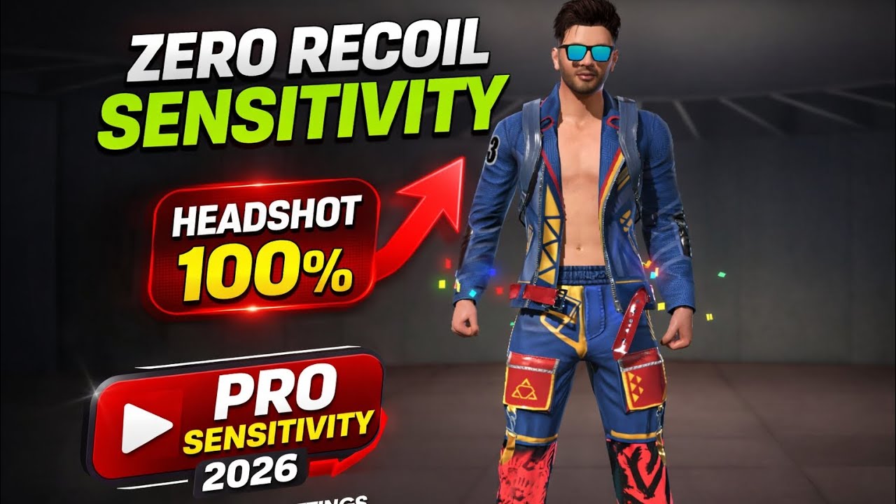 ZERO RECOIL SENSITIVITY || HADSHORT 100% | PRO SENSITIVITY 2026 KA NEW #trending #scarfall2.0