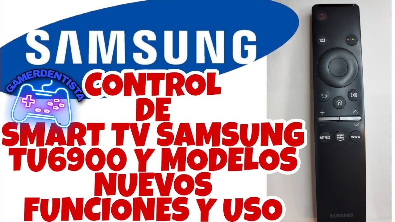 NUEVO CONTROL REMOTO de Smart TV SAMSUNG CRYSTAL UHD 6 SERIES TU6900 FUNCIONES EXPLICADAS Y USOS