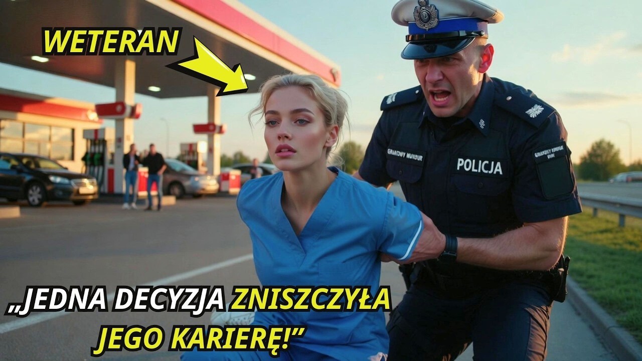 Policjant zatrzymał pielęgniarkę na stacji benzynowej  Nie wiedział, kim naprawdę jest
