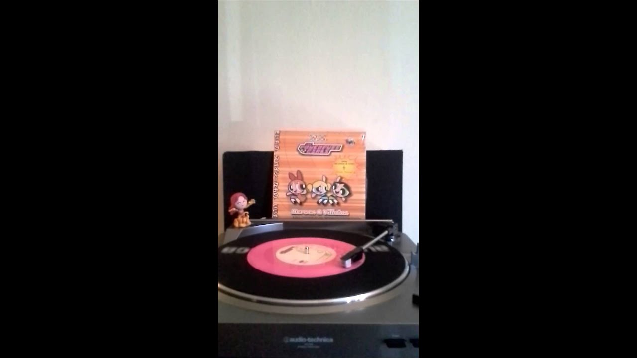 Powerpuff Girls End Theme song (pink vinyl)