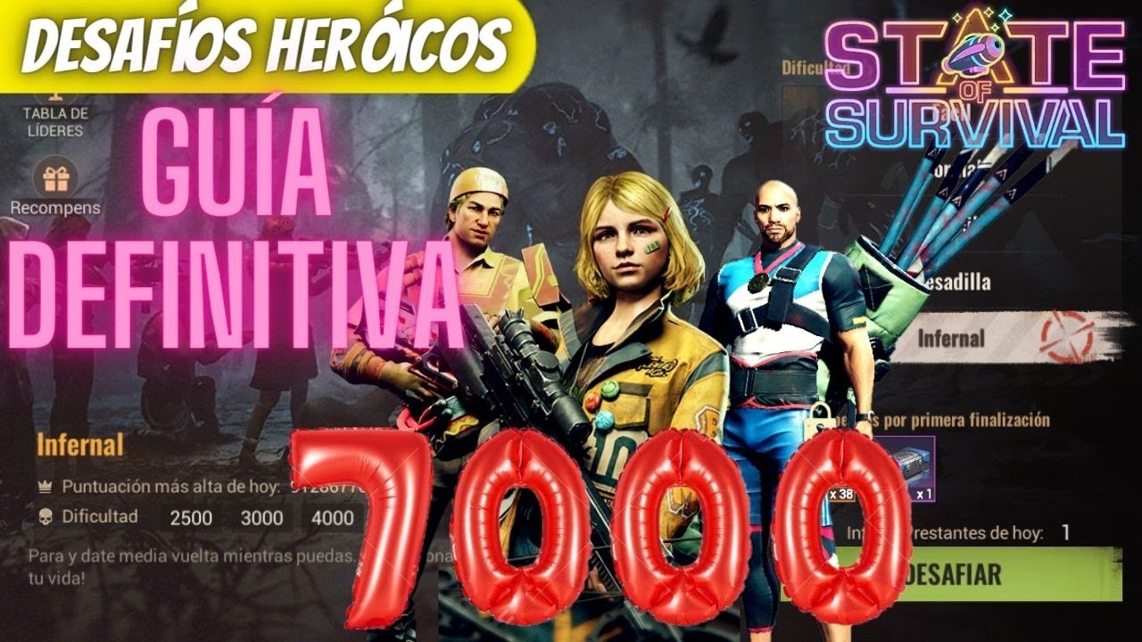 State of Survival: GUÍA DEFINITIVA, NIVEL 7000 SUPERADO FÁCILMENTE.