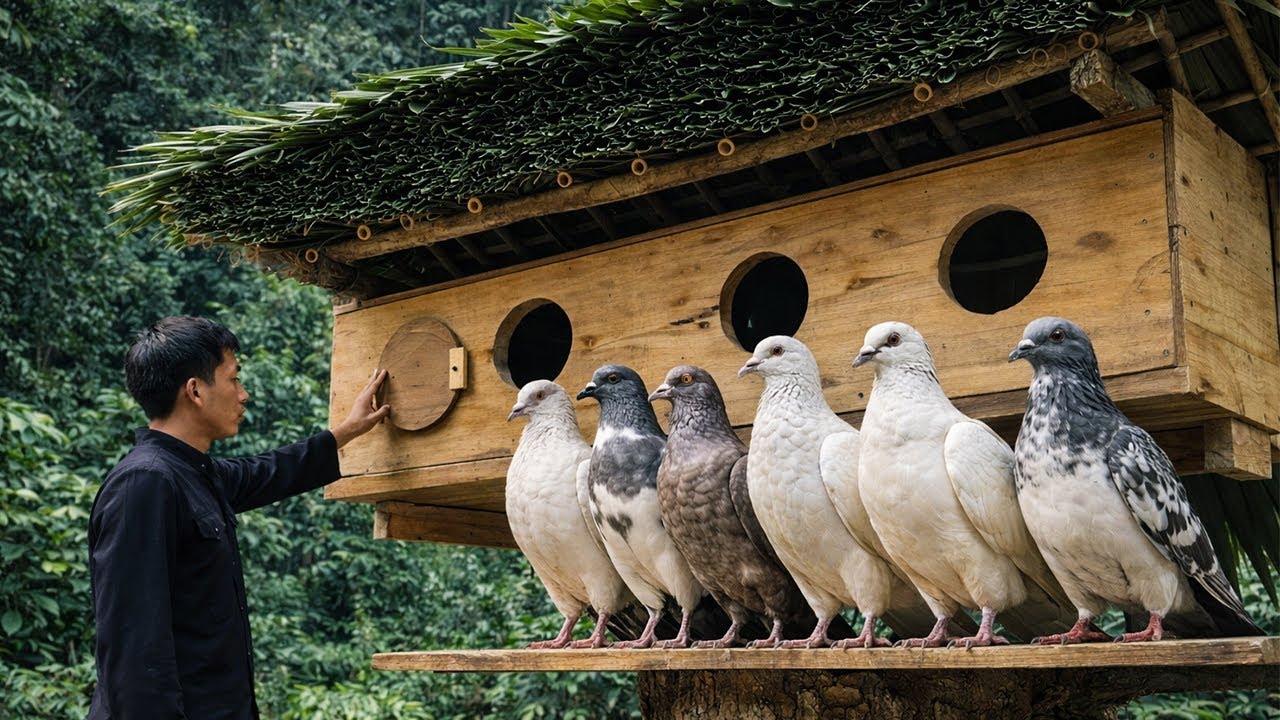 Building a Home for Pigeons, Deep in Nature | by @ChucTonBinh