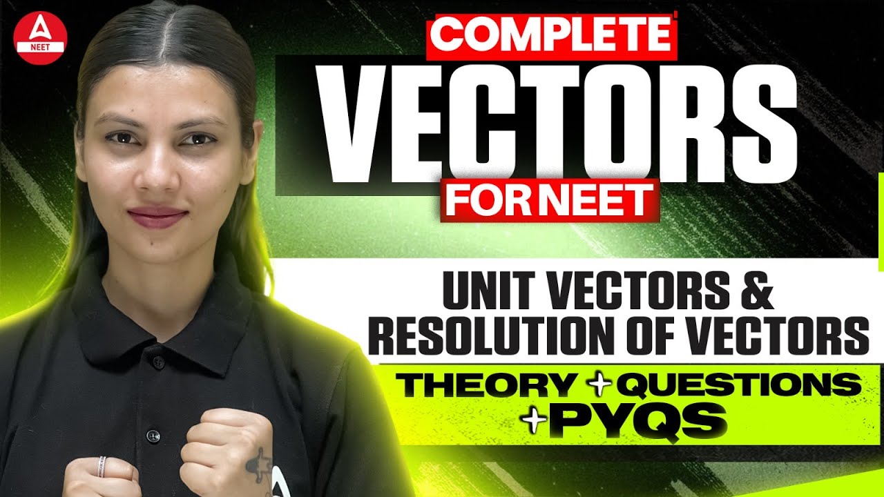 Unit Vectors & Resolution of Vectors Class 11 | L - 2 |  AAROHAN Plus | Tamanna Chaudhary