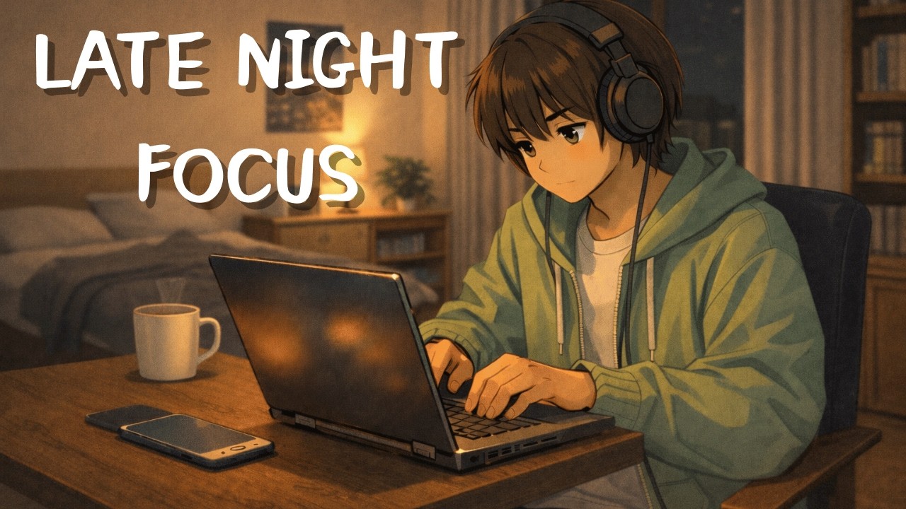 Quiet Night in My Room 🌙 Lofi Beats for Late Night Focus　　（1時間9分）
