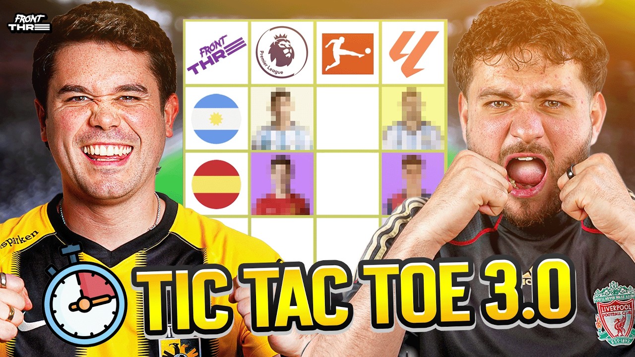 FOOTBALL TIC TAC TOE but we actually LOST OUR MINDS 😂