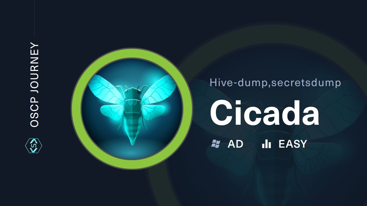 HackTheBox – Cicada Walkthrough | SMB & WinRM auth, hive-dump