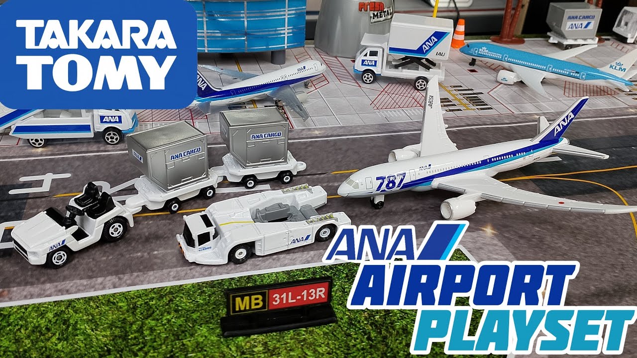 Игровой набор Takara Tomy ANA 787 Airport в распакованном виде!