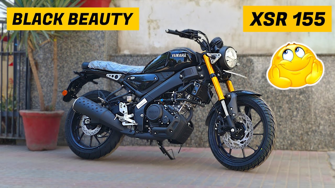 Yamaha XSR155 Black Color 🔥 Walkaround | Pure Retro Style | YAMAHA XSR 155 | NEW colour 