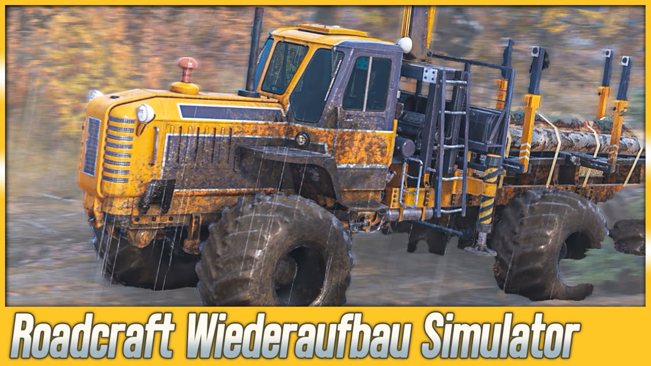 ROADCRAFT 🚧 Bau Simulator im tiefen Matsch ► PREVIEW des Wiederaufbau Simulators [s1e1]