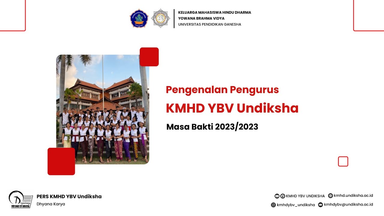 Pengenalan Pengurus KMHD YBV Undiksha Masa Bakti 2023/2024