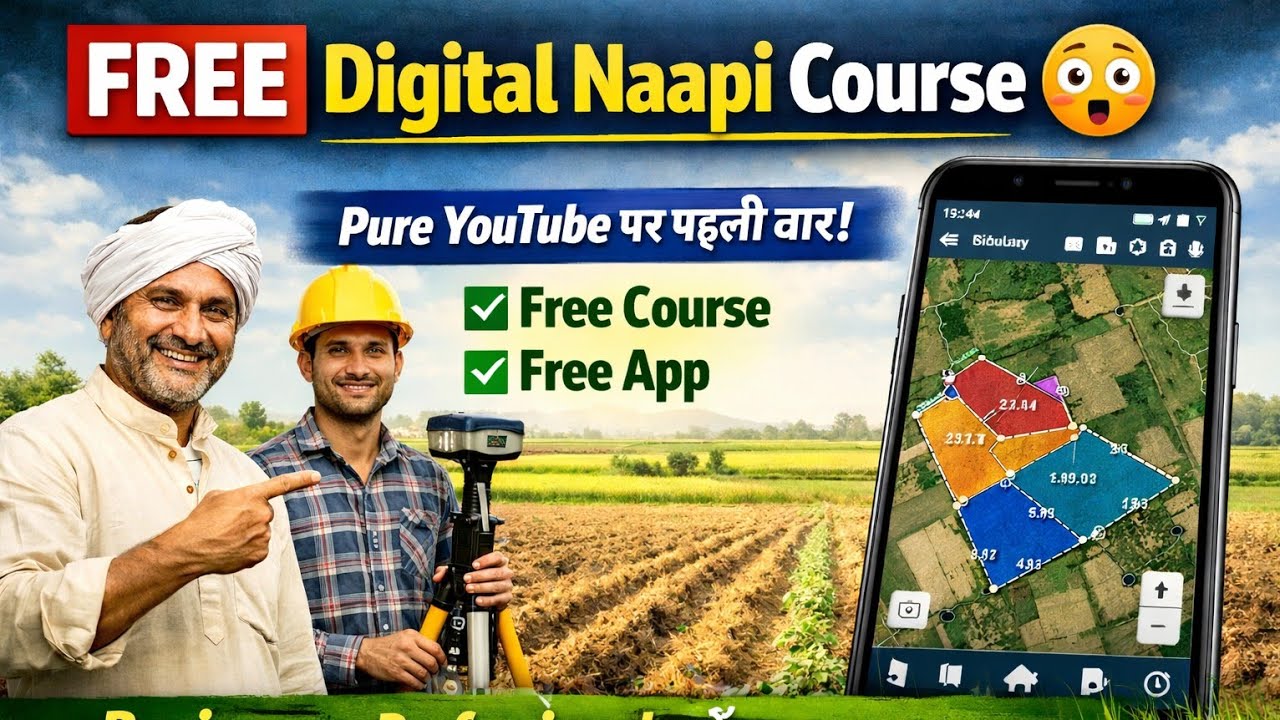 @Vishal_Kumar_Mahato  FREE App।। FREE Course of digital survey/naapi ।। Beginner to professional 