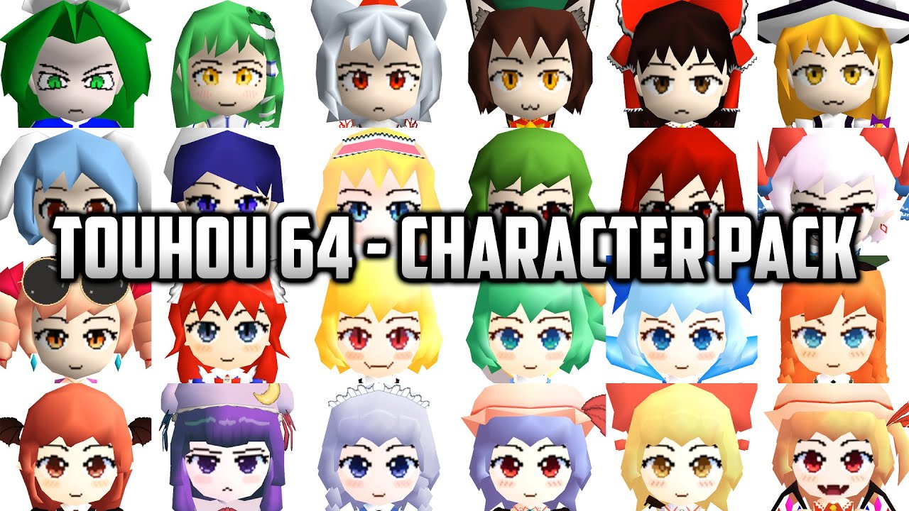 ⭐ Super Mario 64 PC Port - Touhou 64 - Character Pack v4.0