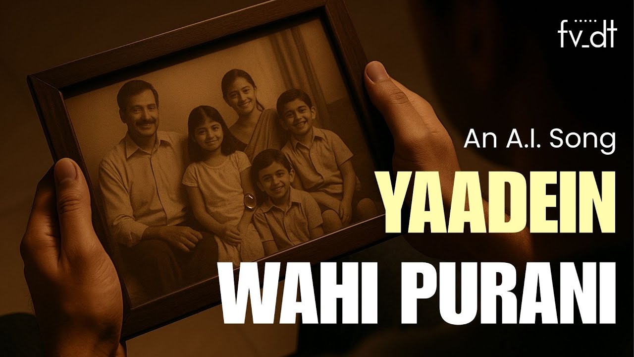 Yaadein Wohi Purani | A Heartfelt Journey Back to the 90s India | A.I. Song | FiveDot Studios
