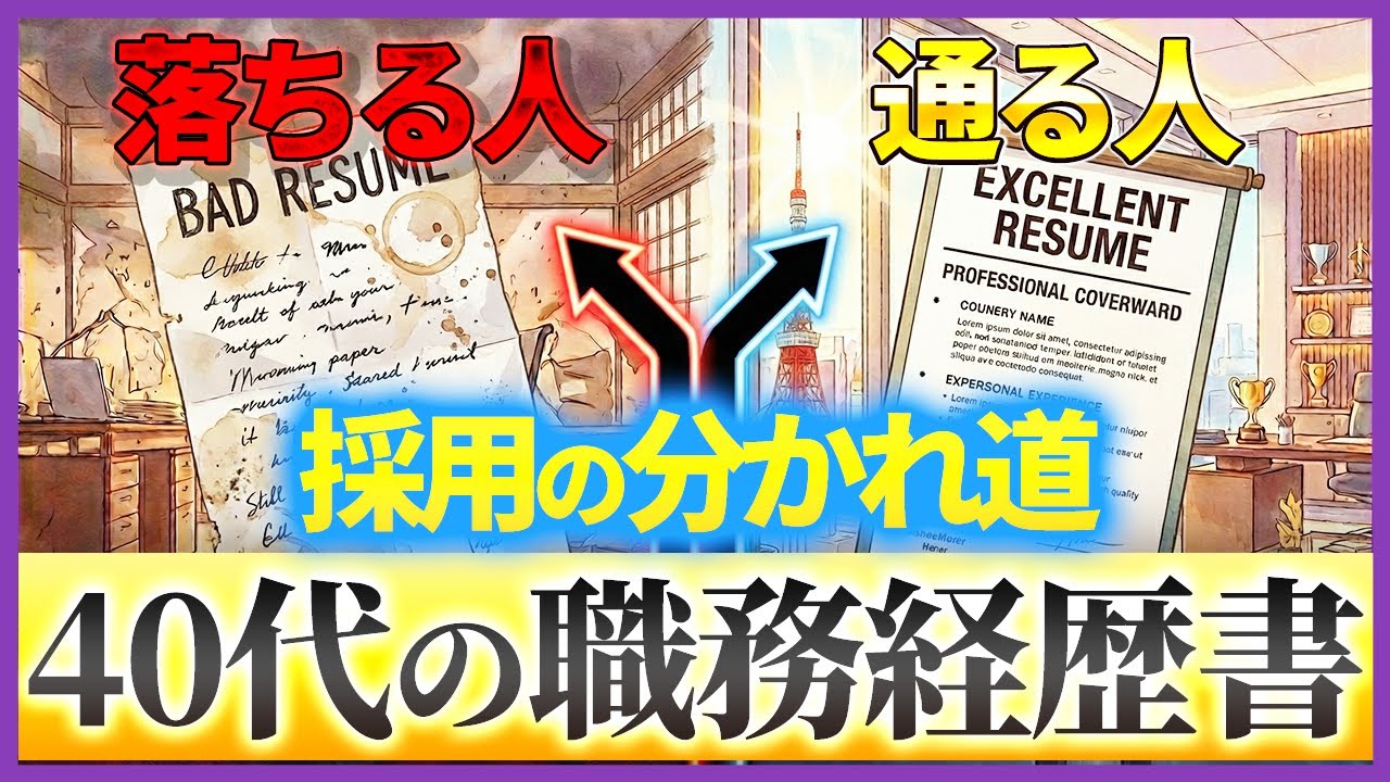 【40代転職】職務経歴書の書き方・完全ガイド。通過する「自己PR」と「職務要約」の例文・テンプレートをプロが解説