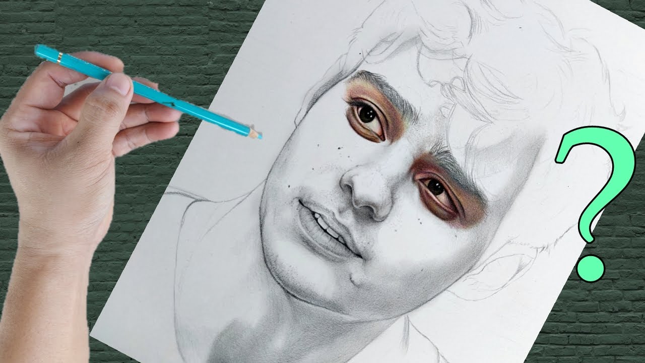 COLORED PENCIL Portrait Drawing Tutorial (DELI) for Beginners | Tagalog
