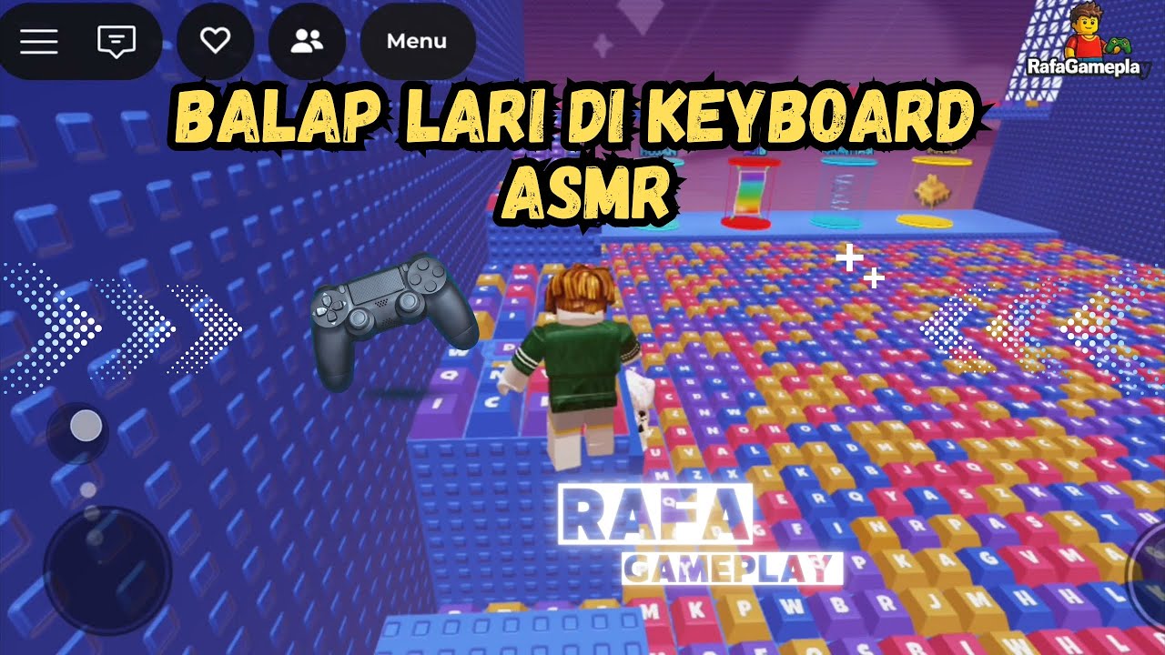 FIRST TIME MAIN ROBLOX ! RAFA BALAPAN SAMPAI JATUH 😆