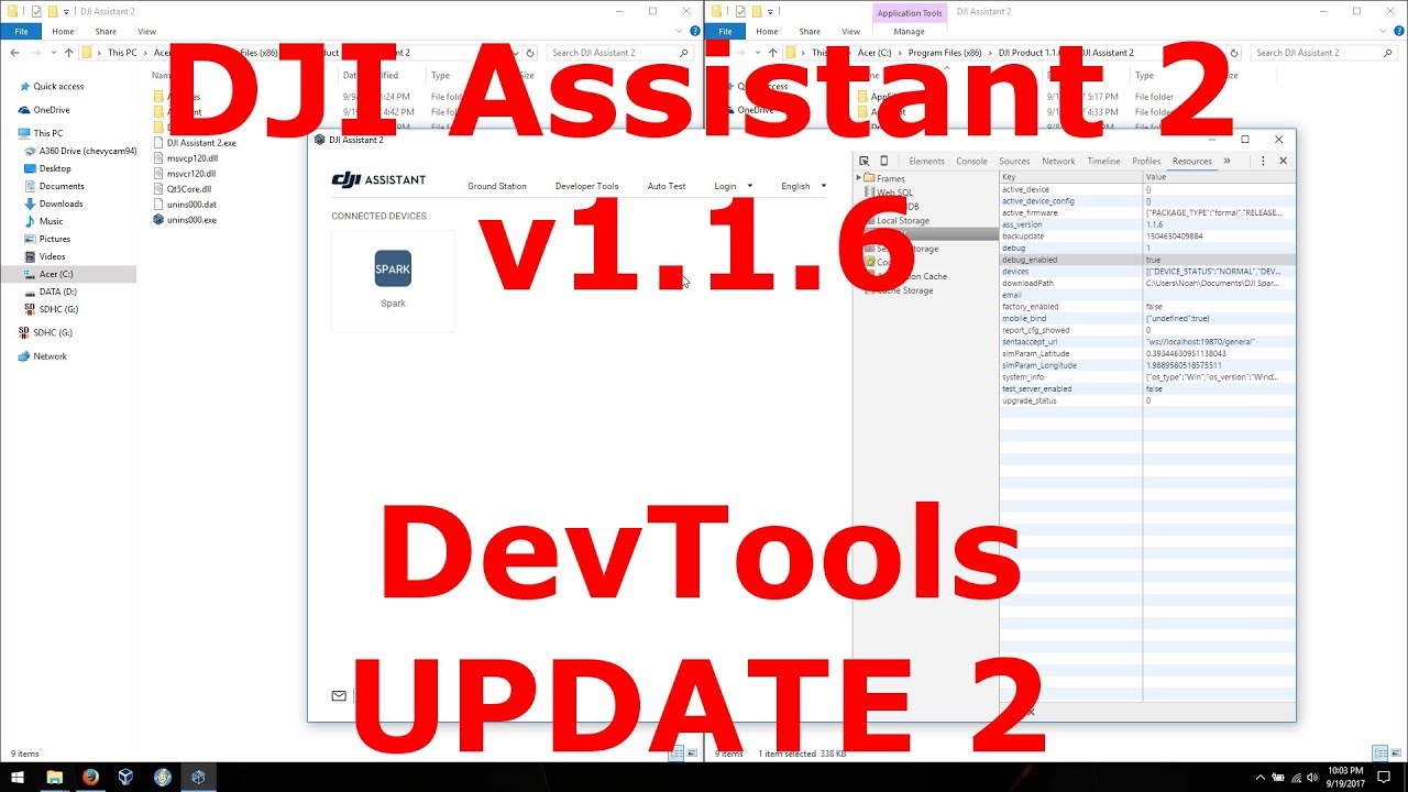 DJI Assistant v1.1.6 - Enable DevTools (UPDATE 2)