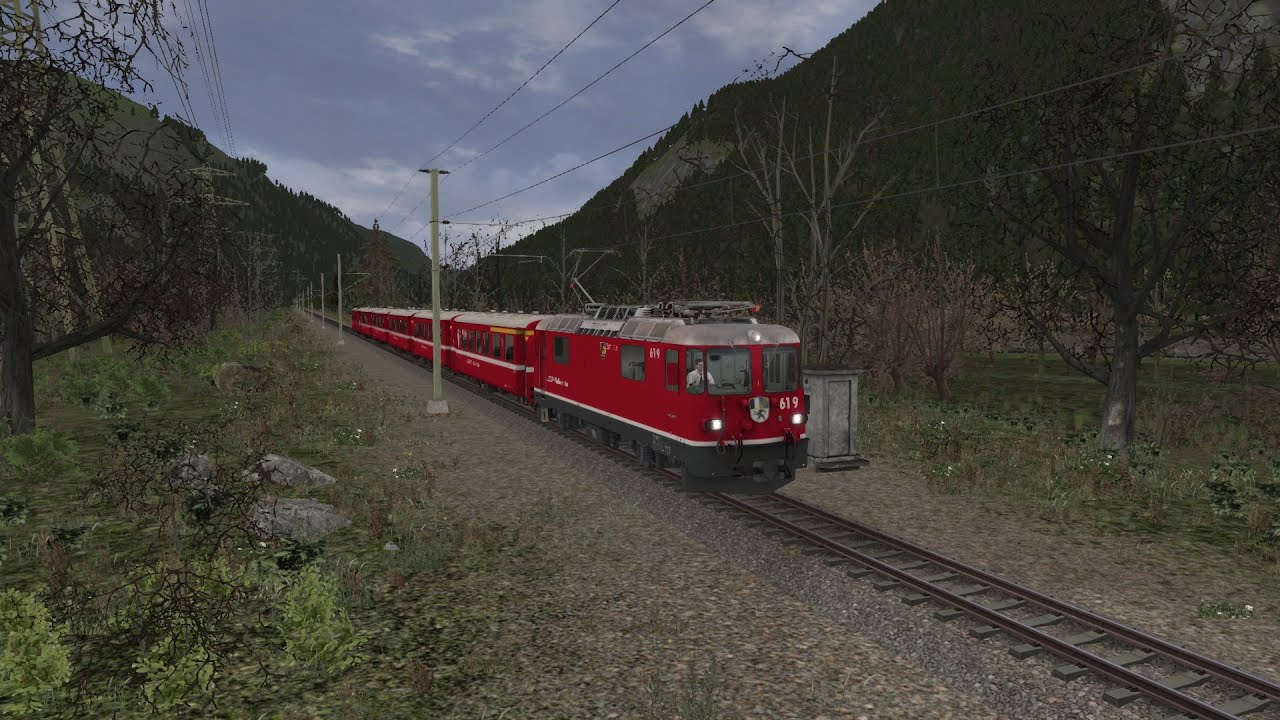TS2022 Surselva Line: Disentis/Mustér to Reichenau-Tamins Timelapse