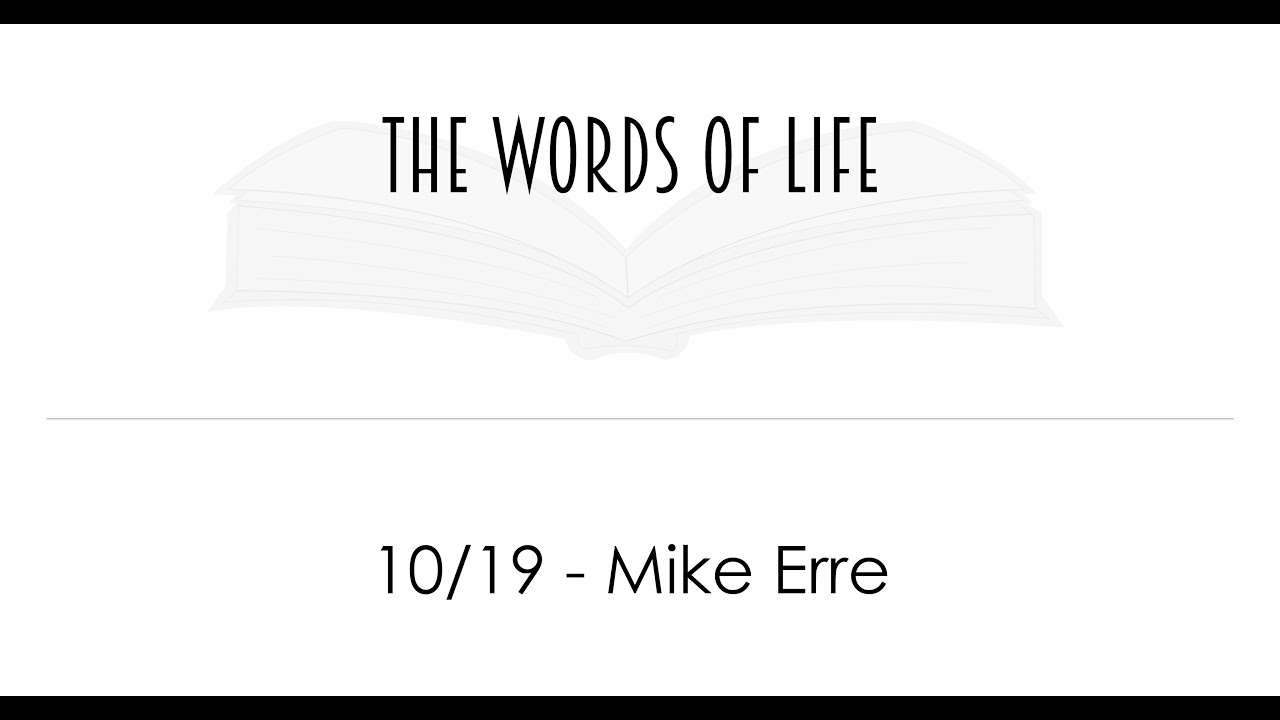 The Words of Life: Treasure and Worry 10.19.2025