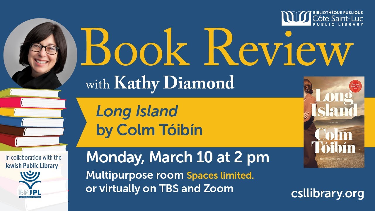 Kathy Diamond Book Review: Long Island by Colm Tóibín