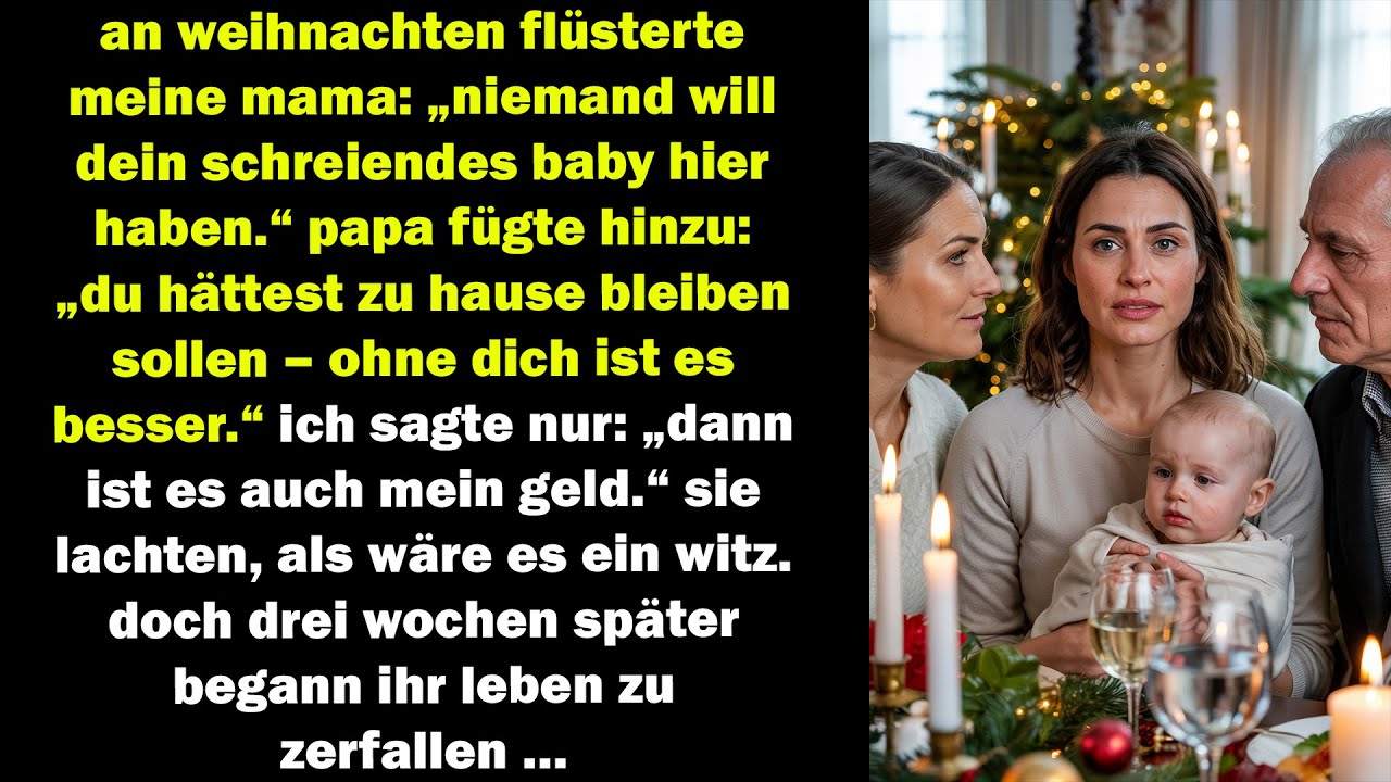 an weihnachten nannten sie mein baby „nervig“ – ich sagte nur einen satz … und alles kippte
