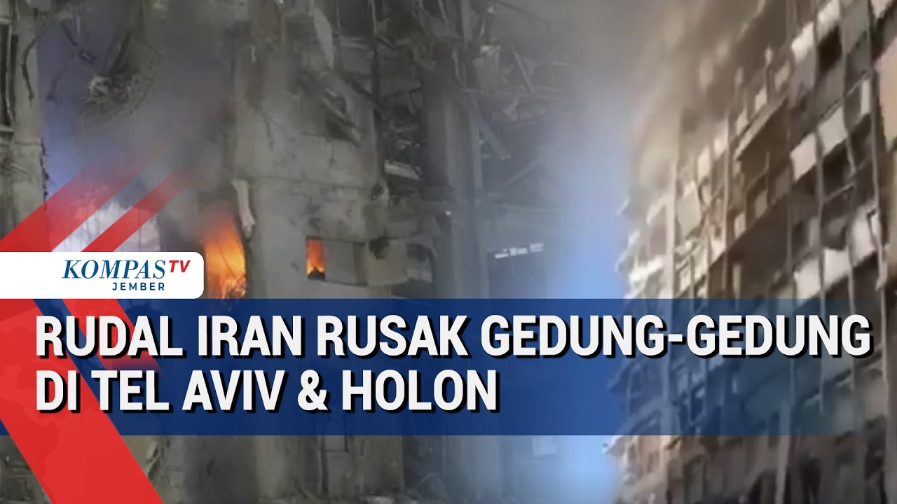 Rudal Iran Hantam Israel, Ledakan Besar Picu Kebakaran Gedung di Tel Aviv