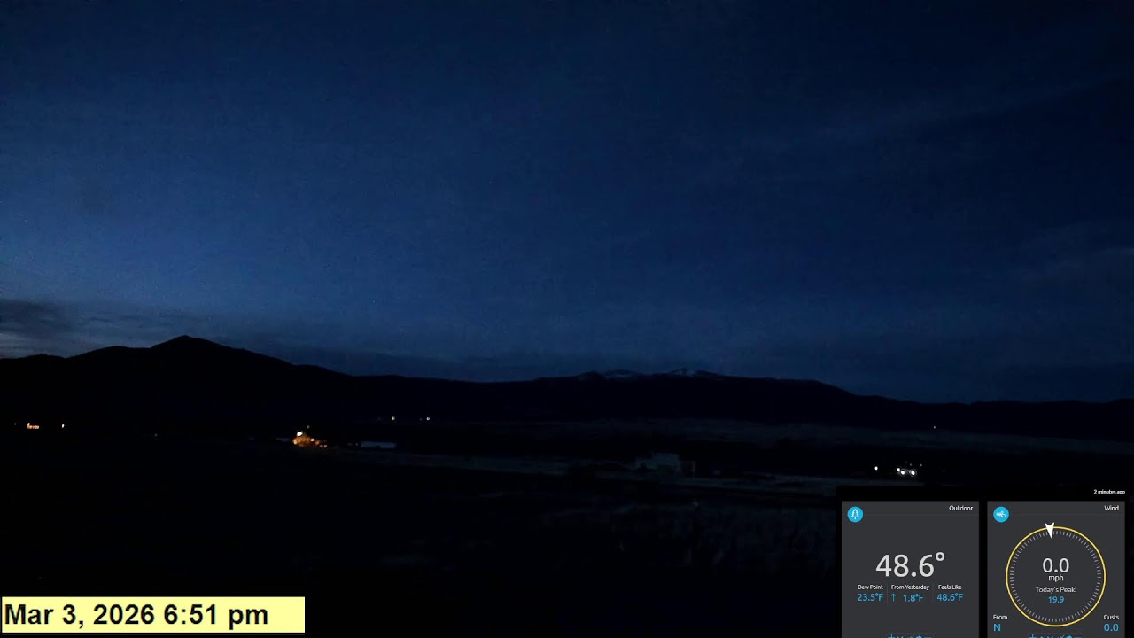 Weathercam Live -  Boulder Valley, MT