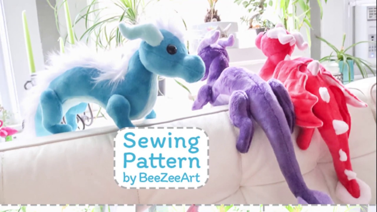 How to Sew a Shoulder Dragon Plush From My Pattern (Or Simplicity 8715)